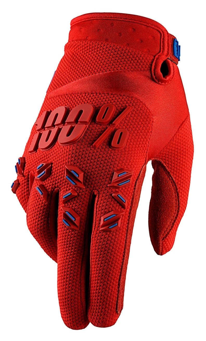 Gants 100% AIRMATIC GLOVE Fire Red de taille XL pour cyclisme