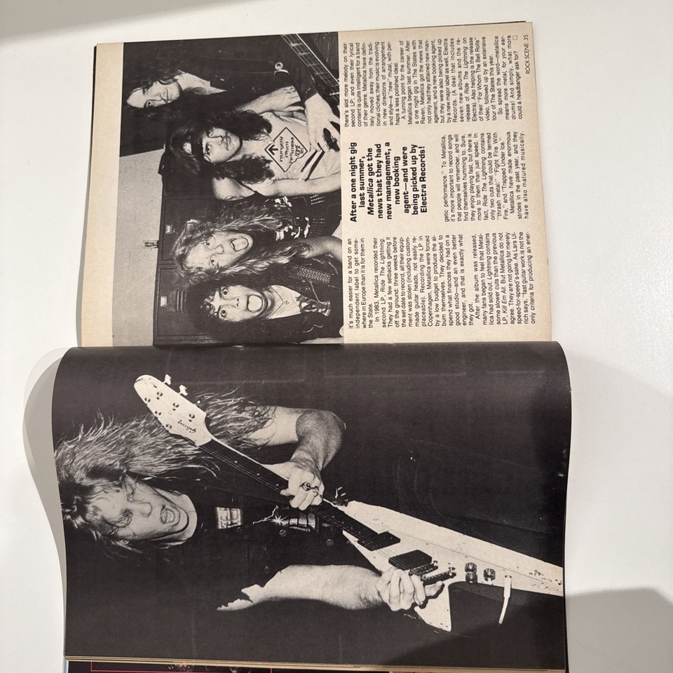 Rock Scene Magazine Aug1985 David Lee Roth, Paul Stanley, Vince Neil | eBay