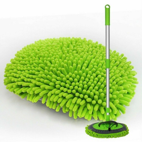 Kit de cepillo telescópico ajustable para lavado de autos fregona mango largo herramientas de limpieza de vehículos - Imagen 9 de 11