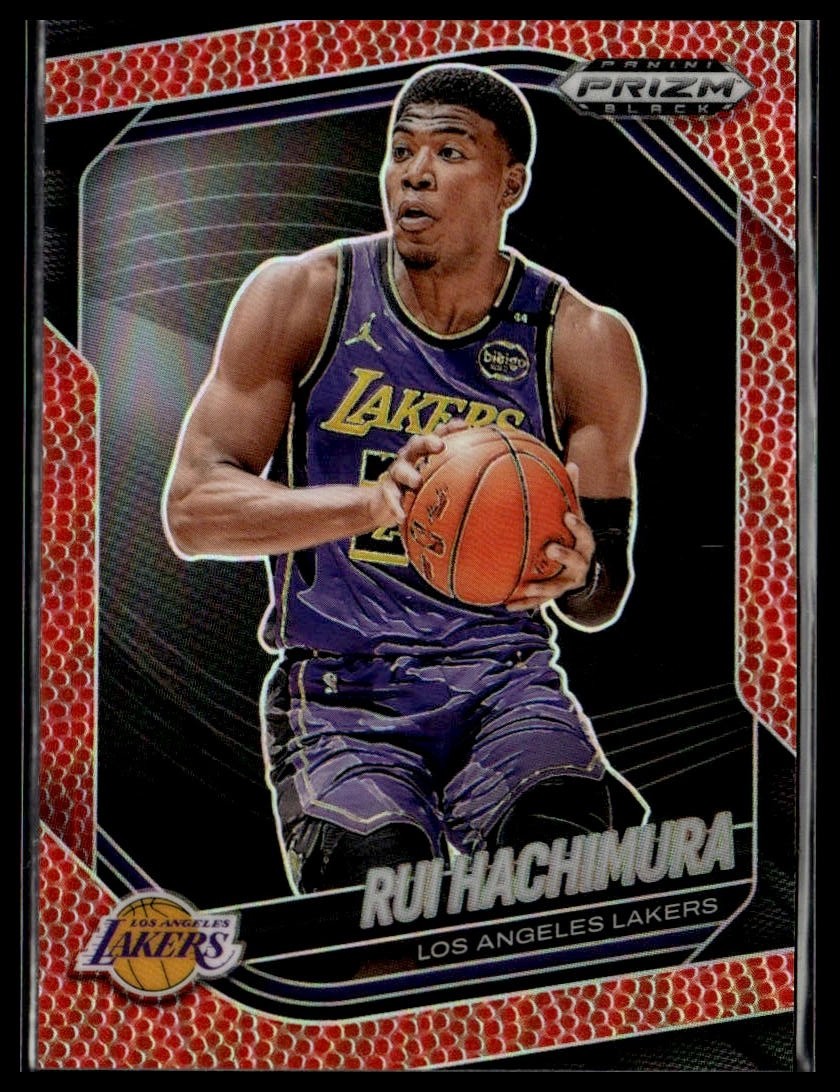 2024-25 Panini Prizm Black 132 Rui Hachimura LA Lakers Basketball