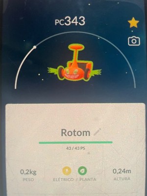 ROTOM MOW POKEMON GO