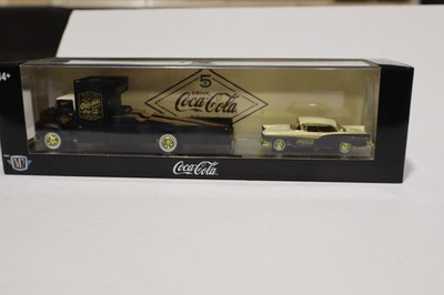 M2 Haulers Coca-Cola TW33 1956 Ford COE & 1957 Fairlane 500 Black - CHASE 1/750