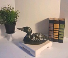 Vintage HandCarved/Handmade Loon Decoy; Hand ...