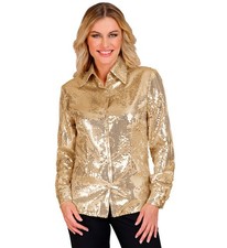 Widmann Party Fashion Shirt Black Sequin Shirt XXL Black