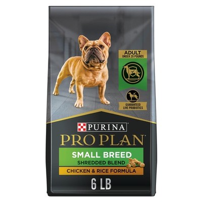 Small Breed Dog Food W/ Probiotics Dogs Shredded Blend Chicken & Rice Formula