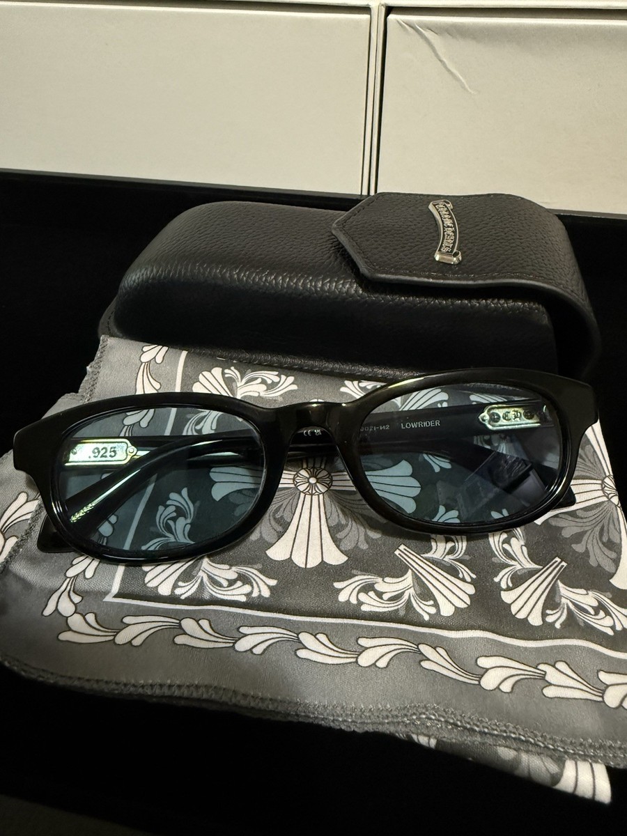 Chrome Hearts Lowrider Sunglasses - Black Blue Sterling Silver