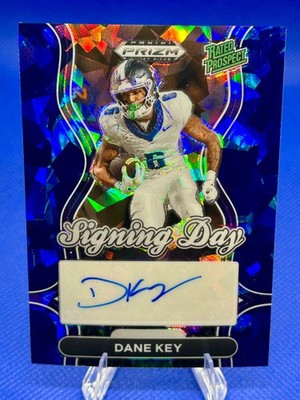 2025 Prizm Draft Picks Dane Key #SD-DKY Blue Ice Signing Day Auto /149