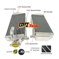 Fit Yamaha YZ250F 2014-2018 2017; YZ450F 2014-2017 2016 2015 aluminum radiator