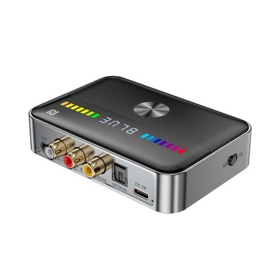 Bluetooth 6.0 Transmitter Receiver TV Home Stereo Audio Adapter 3.5mm AUX RCA