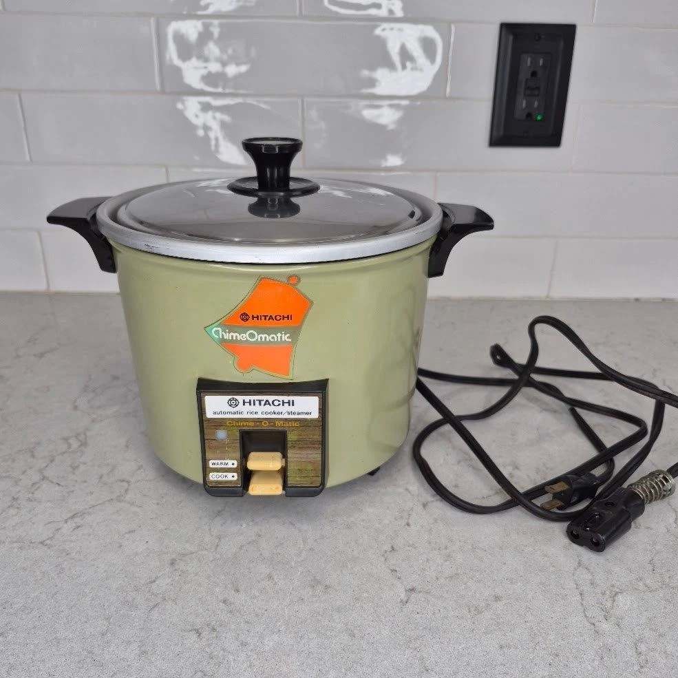 Hitachi Rice Cooker Chime-O-Matic RD-4051 Vintage Avocado Green Japan
Opens in a new window or tab