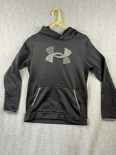 Under Armour Sweatshirt Youth Men  s XL Black Loose