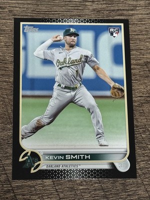 2022 Topps Update #US217 Kevin Smith Black /71 RC A's