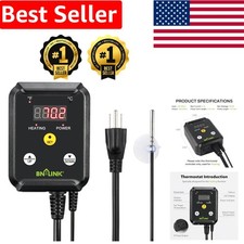Multi-Functional Digital Thermostat for Home Brewing  Reptile Tanks  1000W