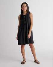 Quince NWT 100% European Linen Sleeveless Swing Dress Size Small Women's