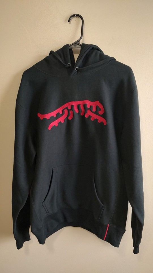 TIGER WOODS Sun Day Red Heavyweight Icon Chain Stitch Black Hoodie Men ...