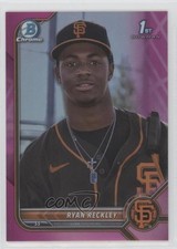 2022 Bowman Chrome Prospects Fuchsia Pink Vapor Refractor /199 Ryan Reckley 0z0v
