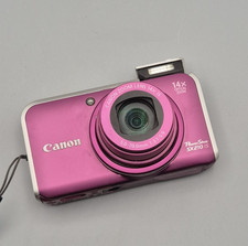 Canon PowerShot SX210 IS 14.1 MP Digital Camera 14x Zoom Purple, Charger, New SD