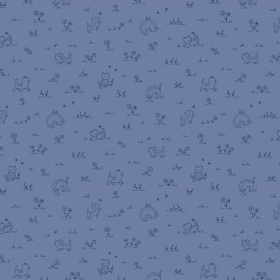 Feline Cat KITTEN FUN Clothworks fabric Julia Khimich sold BTHY