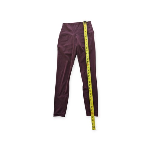 New LULULEMON Full Length High Rise Burgundy Leggings Size 4 - Picture 6 of 7