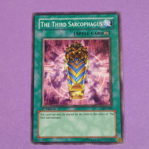 Yugioh El Tercer Sarcófago AST-099 - 1ª Edición Común - Nunca Jugado Casi Nuevo/Muy Nuevo - Imagen 2 de 3