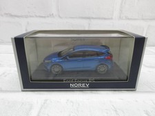 Miniature car 1/43 Norev Ford Focus RS 2016 Blue Metallic Model Car