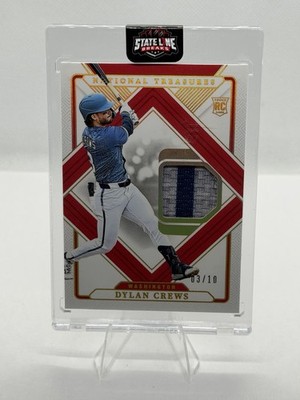 2024 National Treasures Dylan Crews RC Game Gear Patch Holo Gold /10 GGS-DC