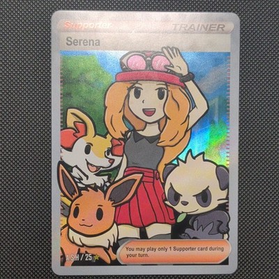 Pokémon TCG Trainer Serena Full Art Holo After Skool Hobby 25 English 2024 A.S.H