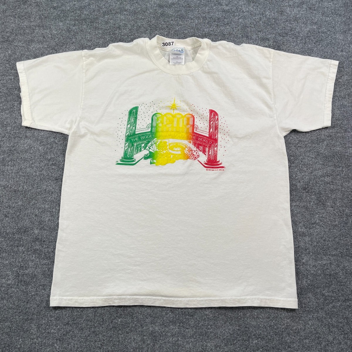 Vintage 1988 The Biggest Little City in the World Shirt XL 23x27 Reno Nevada
