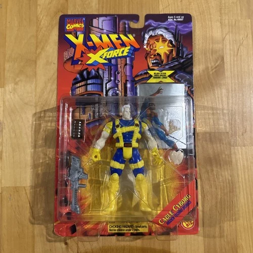 Cable Cyborg X-Men X-Force Marvel Comics Toybiz 1995 Vintage Action Figure New