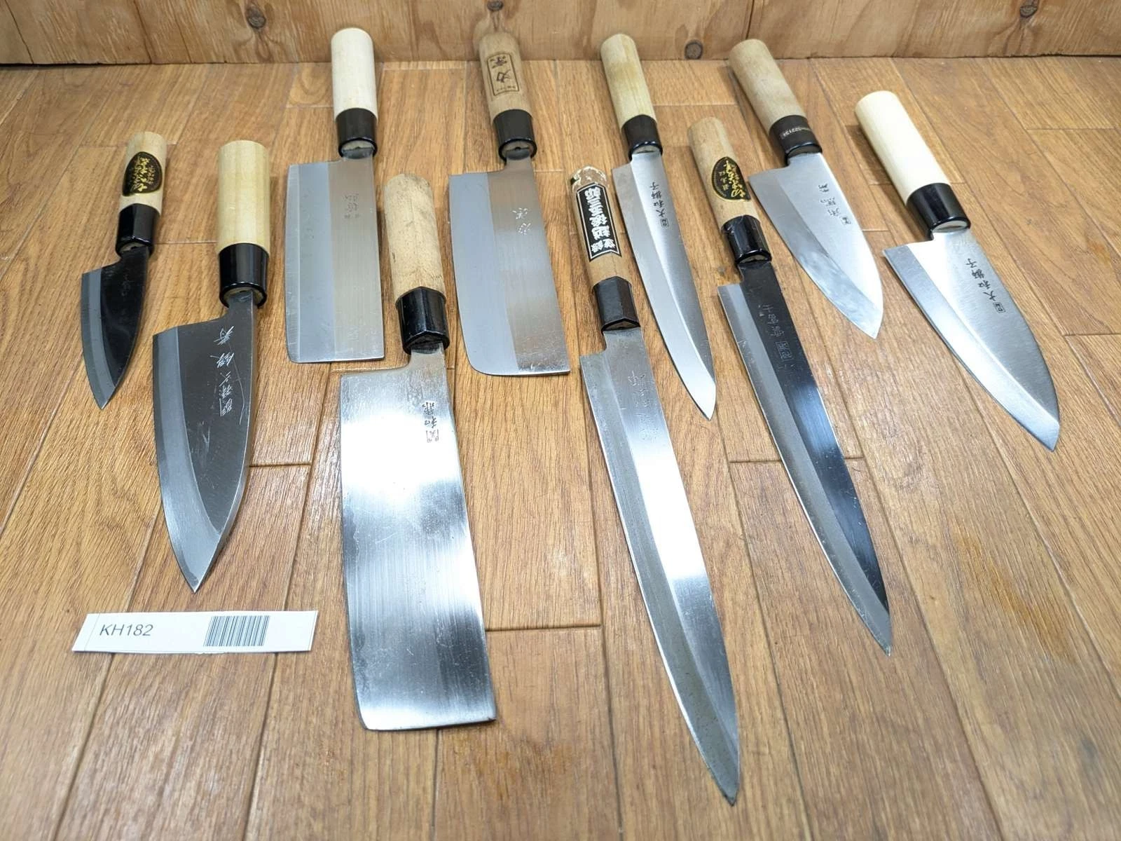 Damaged Lot of Japanese Chef's Kitchen Knives hocho set from Japan KH182