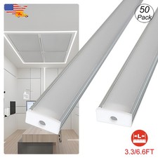 Led Aluminum Track And Cover U Shape 1M 2M With Milky Cover For Led Strip Light