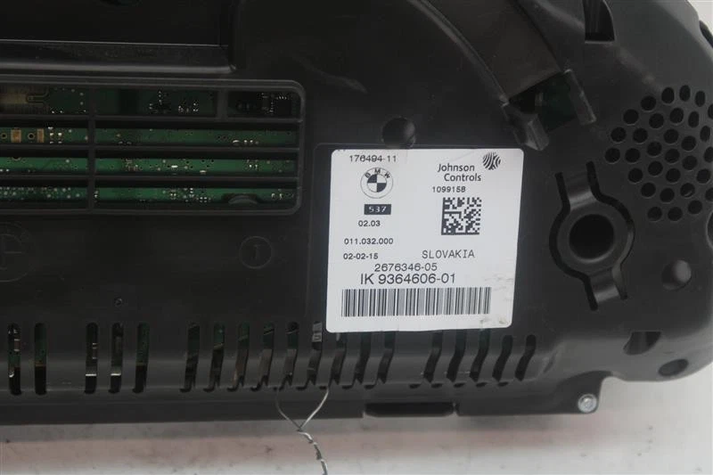 Used Speedometer Gauge fits: 2015 Bmw 528I cluster analog gasoline MPH w/head-up - Image 3 of 4