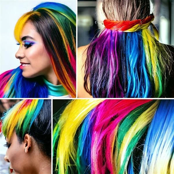 Color Haarspray Hair-Spray Fasching Karneval Halloween Haarfarben 7 Farben 250ml - Bild 3 von 4