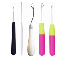 HAMIYELL Pack of 5 Different Sizes Latch Hook Crochet Needle Hook Tools for.....