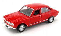 Welly 1975 Peugeot 504 Rot MaßStab 1:34 1:39 4,5 Zoll Diecast Auto In Box