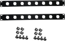 1U HDMI Audio Rack Mount Panel with 8 Ports for 19" Server Enclosure