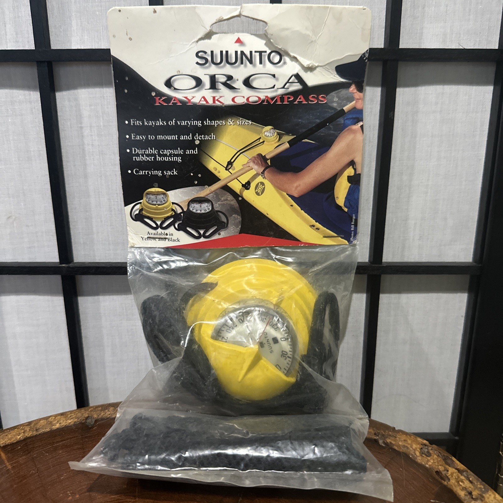 Suunto Orca Compass NEW Kayak Canoe Small Boat Yellow With Carrying Sack
