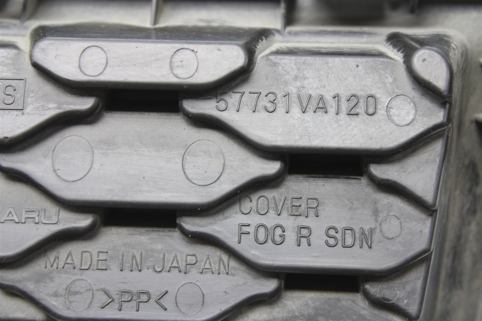 2015-2019 Subaru WRX STI Rear Center Bumper Cover Insert 57731VA120 OEM 15-19