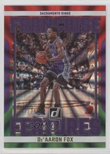 2023 Donruss Franchise Features Holo Red & Green Laser /75 De'Aaron Fox #24 s5j