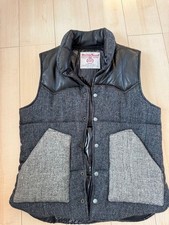 Harris Tweed Men Top M Down Vest 100 Wool Gray Limited Edition VHTF Rare Popular