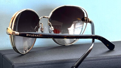 ブルガリ 8038-B サングラス ブラウン  BVLGARI 60□19 130 2N Bulgari Crystal 6038-B Sunglasses Brown 873861 – FASHIONPHILE