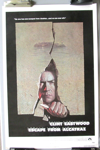 ESCAPE FROM ALCATRAZ ORIGINAL ROLLED 27X41 MOVIE POSTER 1979 CLINT EASTWOOD
