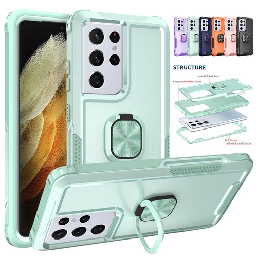 Hybrid Ring Stand Case Heavy Duty For Samsung Galaxy 23 S22 Ultra S21 S10 Plus - Picture 4 of 59