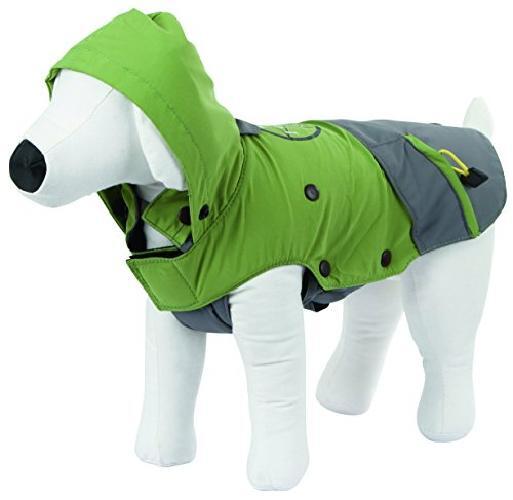 Kerbl Vancouver - Cappotto per cani, 45 cm, colore: Verde/Grigio