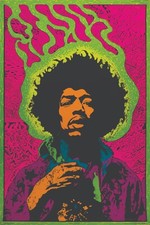 JIMI HENDRIX CONCERT POSTER QUALITY PHOTO PAPER/CANVAS R601