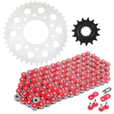 Drive Chain & Sprockets Kit for Honda CB750F RC42 1992 1993 1994 1995-2003 / Red