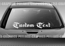 Custom Text Personalized Oe Windshield Banner Decal Sticker Car Truck