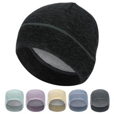 Winter Warm Cap Windproof Fleece Hat Skull Cap Running Beanie Hat for Men Women