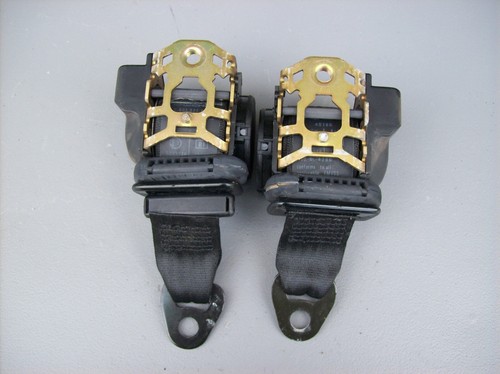 Porsche 968 944 Turbo S S2 REAR 3-Point BACK Seat Belt Retractor Belt Set - Picture 4 of 8