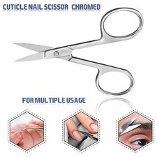 Image of Professional Finger Toe Nail Scissors Curved Arrow Steel Manicure Cuticle Nail